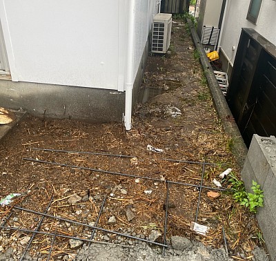 家の庭周りの清掃もこの通りです